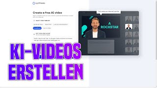 Videos mit KI erstellen lassen - Person und Stimme von künstlicher Intelligenz | Synthesia Deutsch