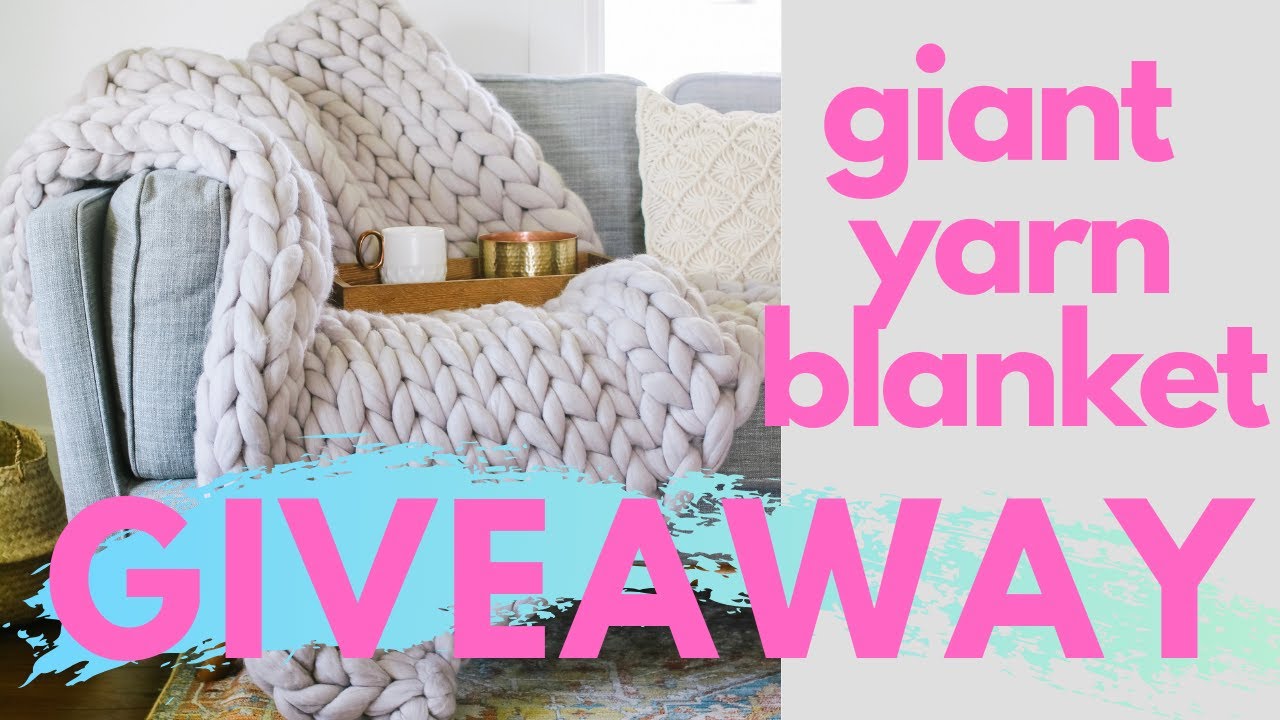 Giant Yarn Blanket 10k Giveaway! YouTube