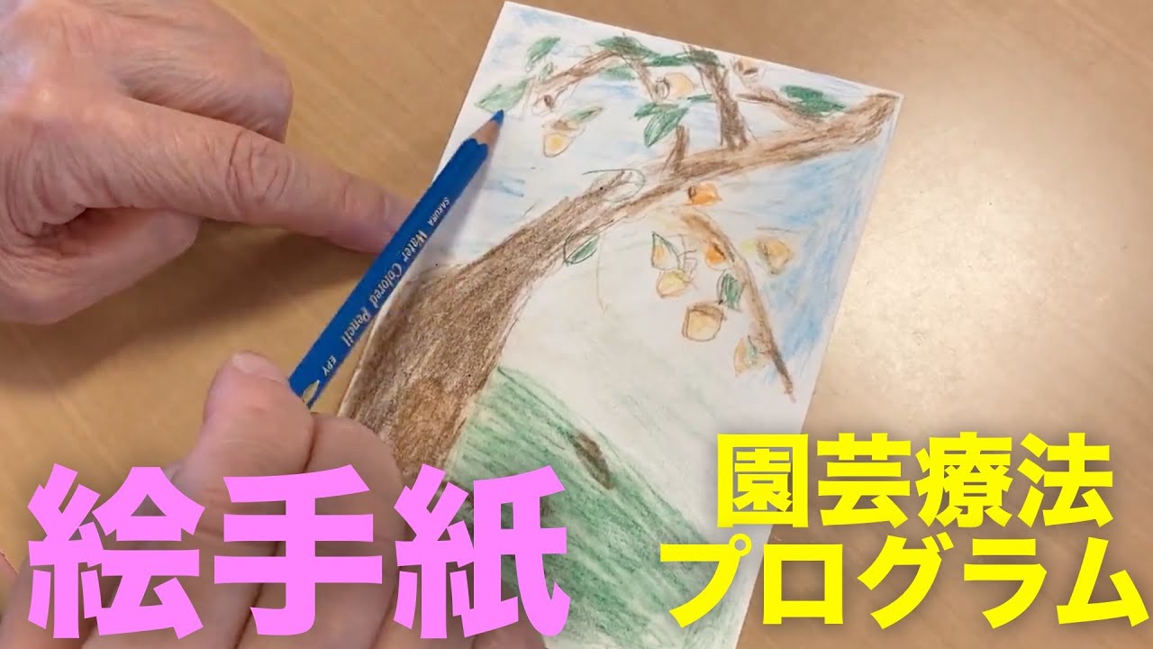 絵手紙】で自分らしさを表現！ 1年中できる園芸療法プログラム - YouTube