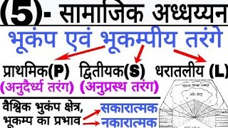 भूकंप, भूकम्पीय तरंगों के प्रकार, वैश्विक भूकम्प क्षेत्र, भूकम्प के सकारात्मक एवं नकारात्मक प्रभाव