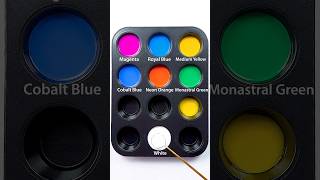 40 Colors Making From 4 Primary Colors #colormixing #satisfying #asmr #painting 