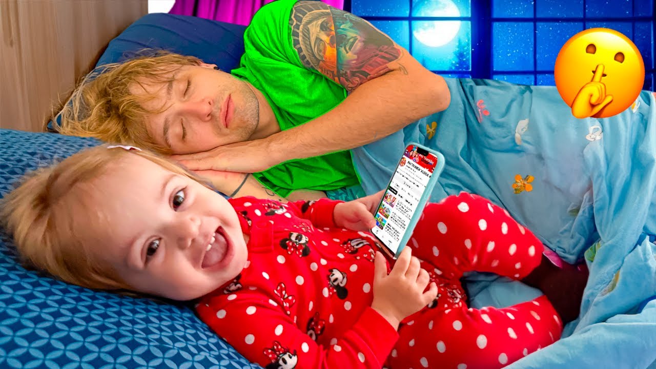 ROTINA da NOITE SECRETA *EXTREMA* das MINHAS FILHAS! *Pai não sabe* Pai Também Vloga