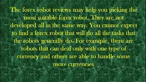 Forex Robot Review And Tips
