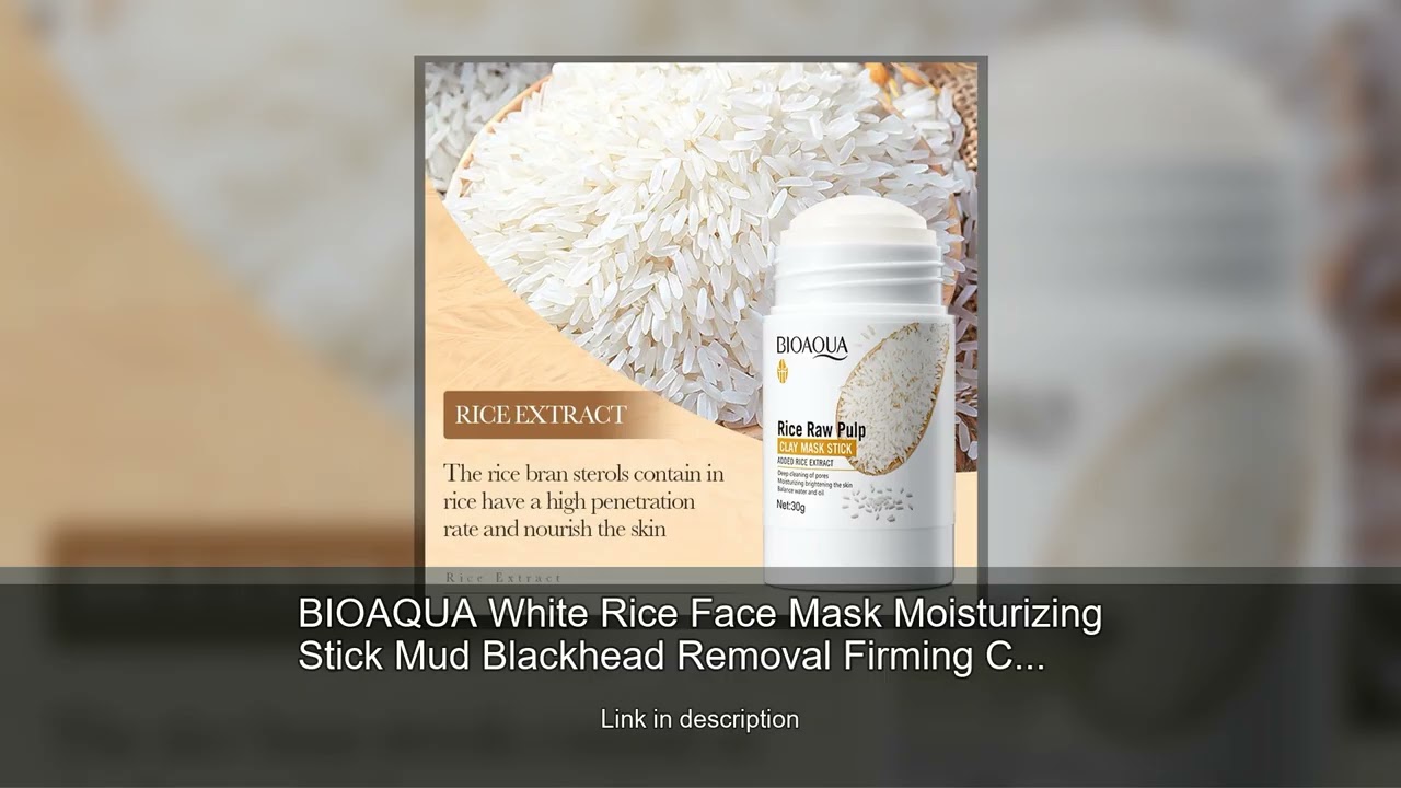 BIOAQUA White Rice Face Mask Moisturizing Stick Mud Blackhead Removal Firming Clay Anti Wrinkle