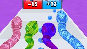 Snake Run Race 🔴🟡🟣 MAX LEVELS Gameplay Walkthrough ios,Android NEW UPDATE