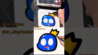 【ASMR】 Drawing Blue (RainbowFriends) in 40Sec (Remake by lr_digitalarts) #viral