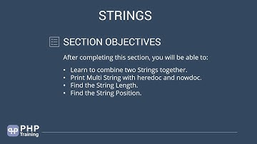 Working with Strings in PHP
