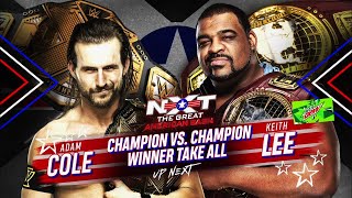 Adam Cole vs Keith Lee Winner Take All Championship Match NXT Great American Bash 2020 Highlights