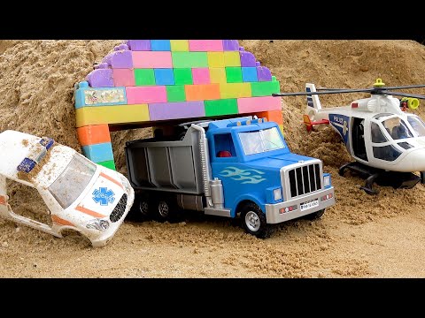 Dump Truck Rescues Accident Car Toys | BIBO STUDIO