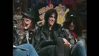 Guns N' Roses - MTV Interview 1987.10.24 (Headbangers Ball Full HD Remastered Video)