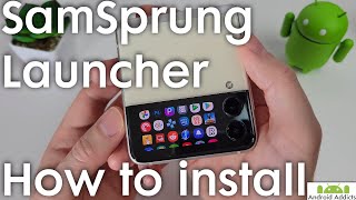 Use any app on your Galaxy Z Flip 3 Cover Screen - SamSprung Launcher