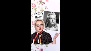 What is a Victory Roll hairstyle really? #shorts