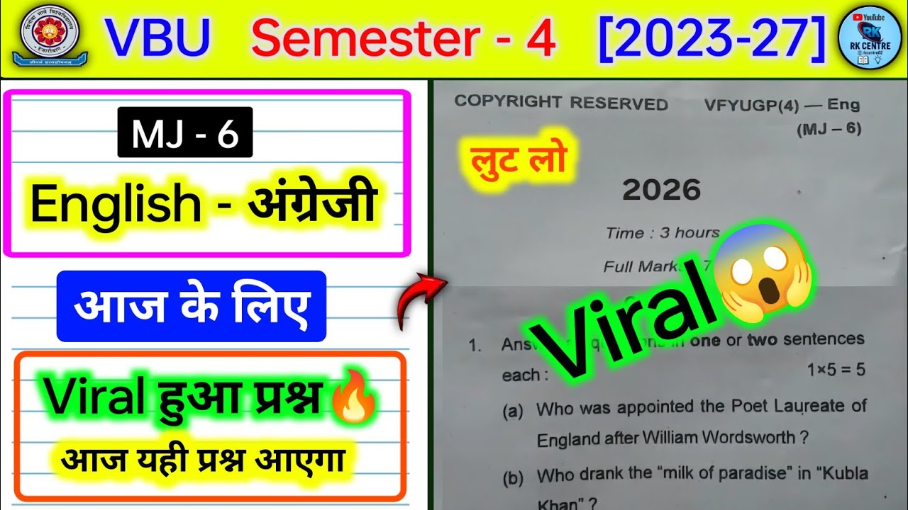 Major 6 english sem 4 Viral प्रश्न पेपर😱। mj 6 english sem 4। What are the silent characterise of 