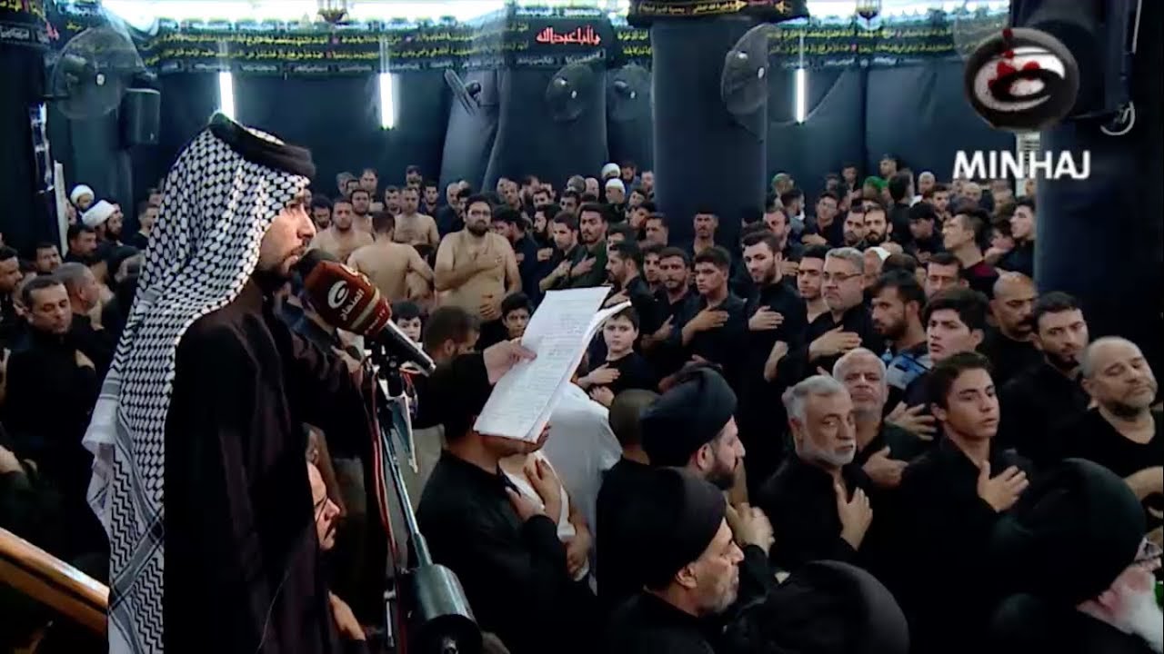 مجلس عزاء مسجد الهندي ١٤٤٠ هـ - النجف الأشرف || الليلة التاسعة ( اللطم ) - الرادود محمد الكرعاوي