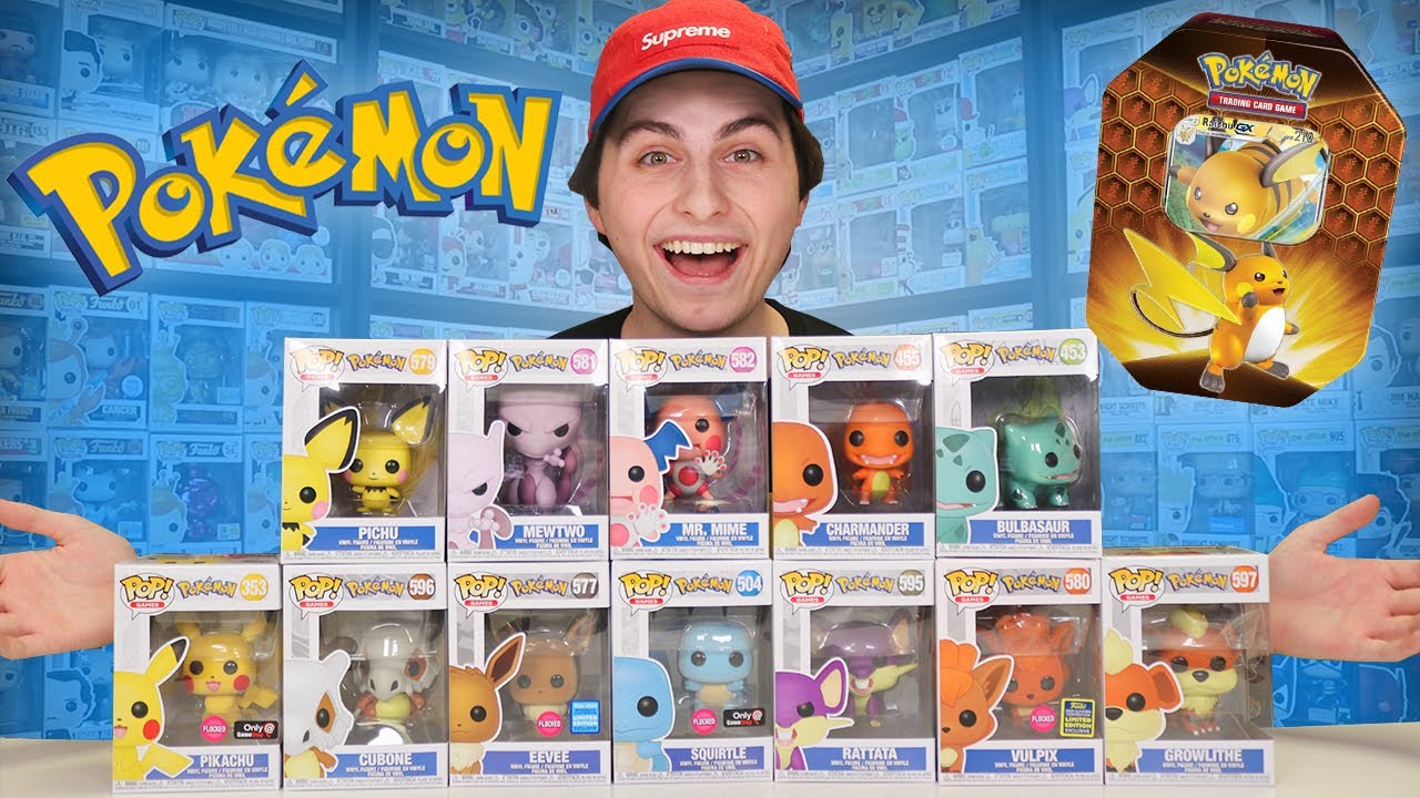 My Entire Pokemon Funko Pop Collection + Hidden Fates TCG Opening! 