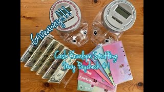 (CLOSED GIVEAWAY!) $1,400 May 2021 Paycheck 1 Cash Envelope Stuffing | $7K SAVED