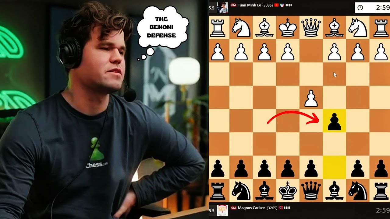 Magnus Carlsen shows us how to play the Benoni Defense
