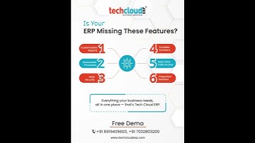 🎯 Is Your ERP Missing These Essential Features? | Tech Cloud ERP