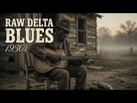 Broken Bottle Lullaby Blues | Delta Blues 1930s | Raw Acoustic Guitar