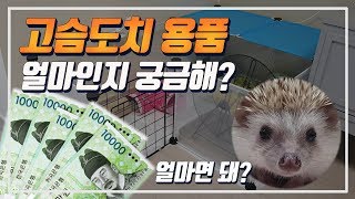 고슴도치 키울 때 드는 용품 가격은 얼마일까요? 고슴도치 하우스 세팅 비용 공개!! (고슴도치 키우기) || 슴슴이