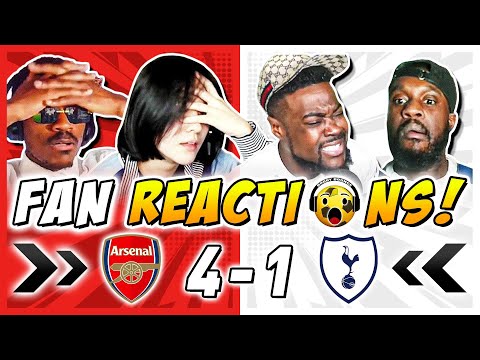 Spurs Fans FUMING Reactions To Arsenal 4 1 Tottenham Premier League Fan Reactions