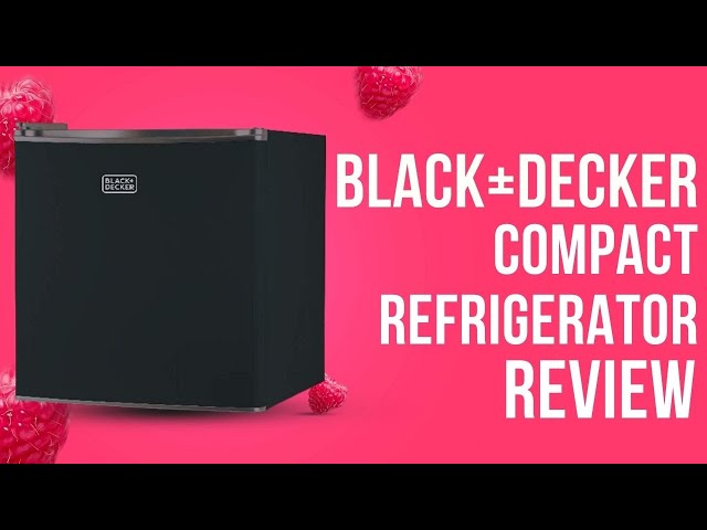 BLACK+DECKER BCRK17B Compact Refrigerator Energy Star Single Door Mini  Fridge with Freezer, 1.7 Cubic Feet, Black