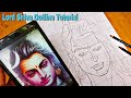 Lord shiva outline tutorial  shiva drawing easy  how to draw lord shiva step by step 