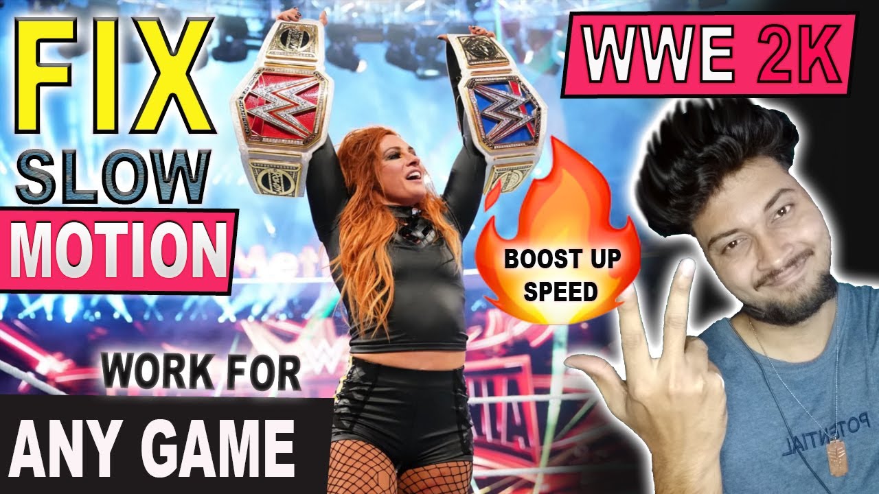 HOW TO FIX #SLOW MOTION PROBLEM in wwe 2k games ll wwe2k20/#wwe2k19/#