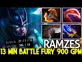 RAMZES [Phantom Assassin] Insane Farming 13 Min Battle Fury 900 GPM Dota 2