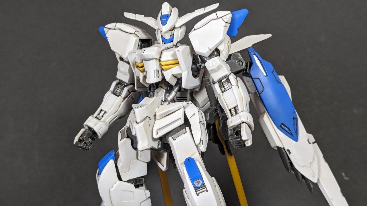 ガンプラ【HG ガンダムバエル】素組みと汚し塗装 - YouTube