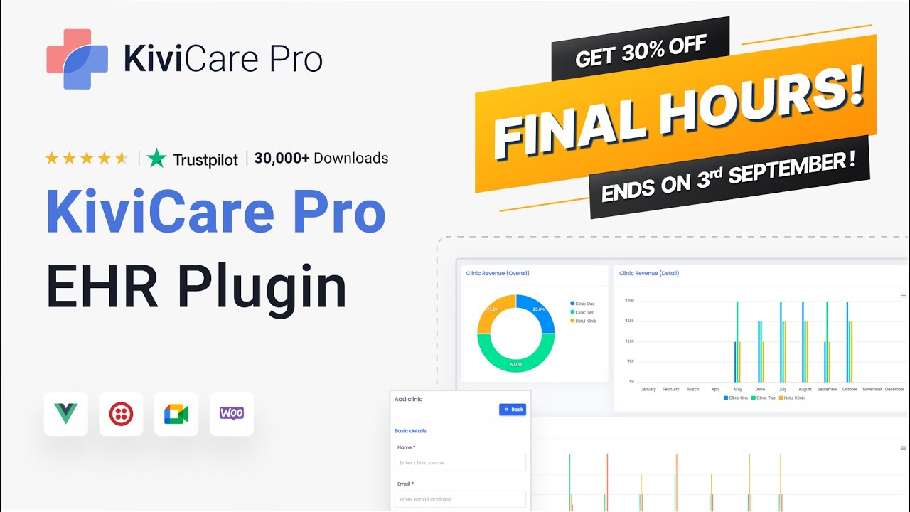 [Few Hours Left Only] 4th Steal Of The Week Sale: KiviCare Pro Plugin @30% OFF | Iqonic Design