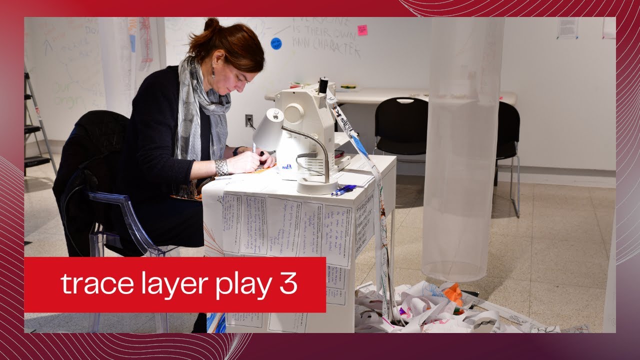 Creative Arts Research with "trace layer play 3" at Hopkins Hall Gallery