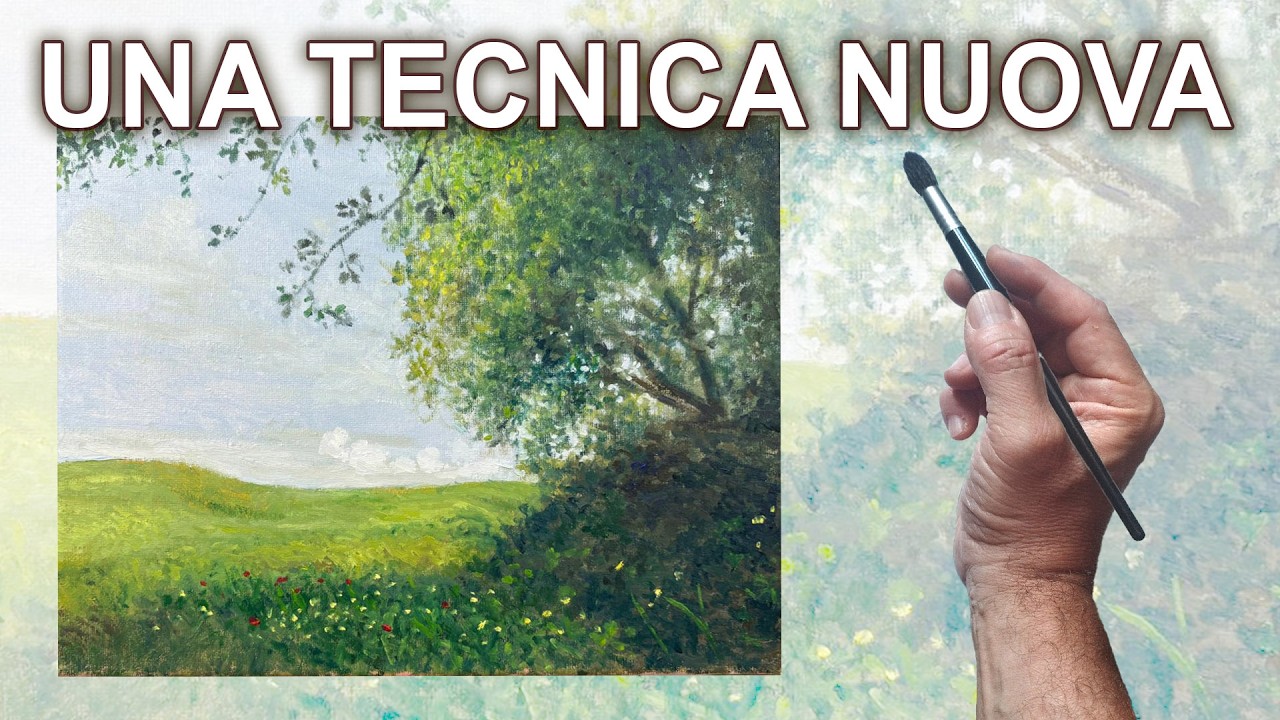 La tecnica ad olio che non t'aspetti. Paesaggio a olio semplice.