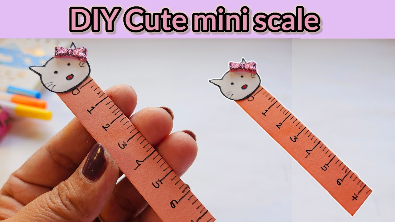 DIY mini Stationery Part-6 | DIY Paper Scale | How to make paper scale | DIY Paper Craft