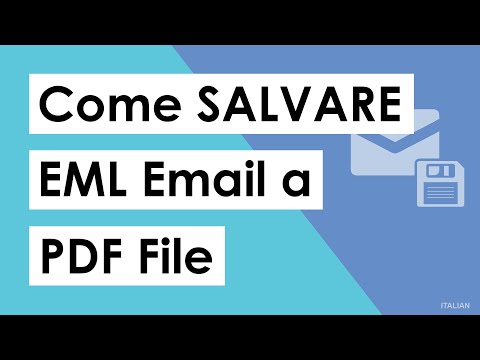 Come salvare i messaggi e-mail in formato EML in PDF - Passaggi rapidi