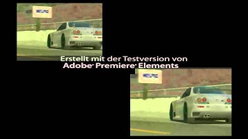 GT1 intro recreated with GT5 replays split-screen comparison