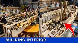 Building Model Ship,  Interior SMS Aurora 1/65