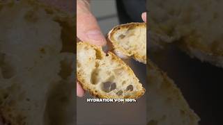 Pan de Cristal backen: 100% Hydration💦 Rezept in den Kommentaren👇 #shorts #sauerteig #einfachbacken