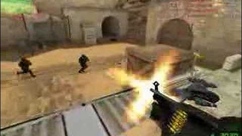 CS Counter Strike Funny Crazy as HELL bot kill!!!!