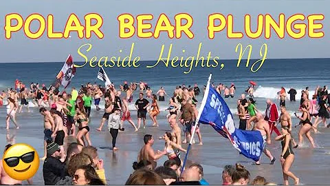 POLAR BEAR PLUNGE Seaside Heights, NJ - To Benefit the Special Olympics. Some people are just Crazy!