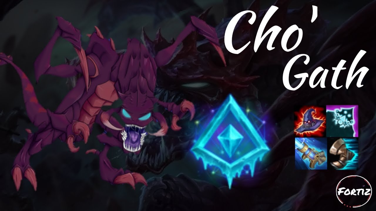 CHO'GATH TOP COM ESSA BUILD O INIMIGO NEM SE MEXE TÁ MUITO FORTE YouTube