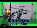 How to Draw CHAT NOIR from MIRACULOUS LADYBUG- @dramaticparrot