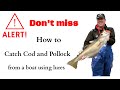 How to catch Cod and Pollock from a boat on lures