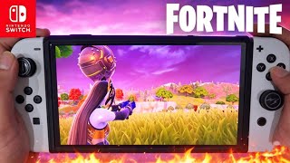 Playing Fortnite on Nintendo Switch OLED in 2026 | Skin Lady Windfrost