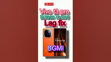 vivo t3 pro, screen record lag fix, bgmi