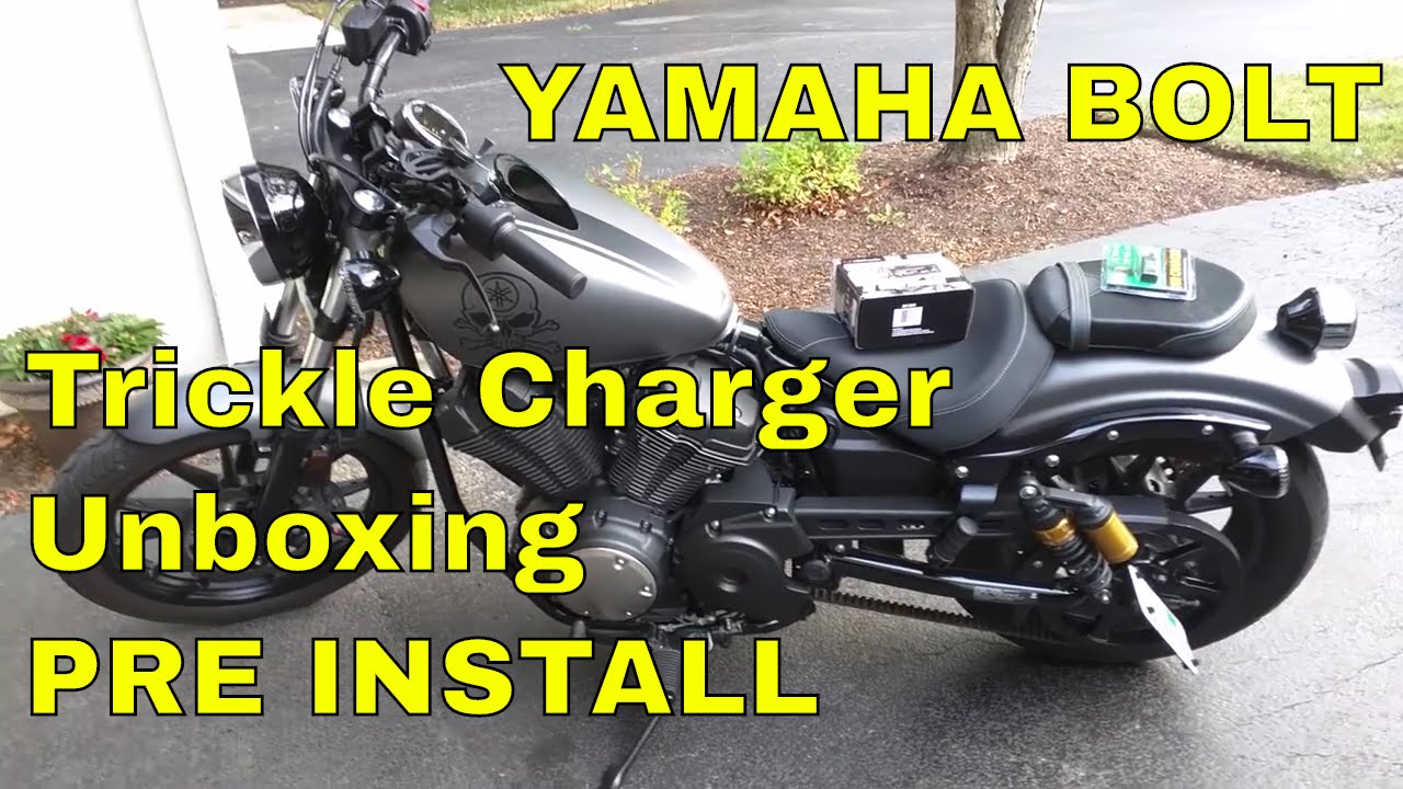 Yamaha Star Bolt Battery Trickle Charger Unboxing Pre Install YouTube