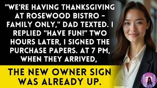 My Family Didn't Invite Me to Thanksgiving - So I Bought the Restaurant They Booked Instead