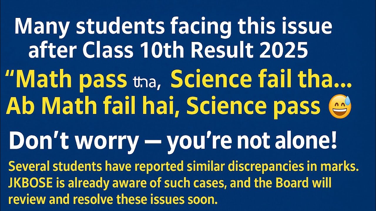 Wrong result declared error ❌😭 2025 jkbose pvt biannual class 10th result declared|How solve problem