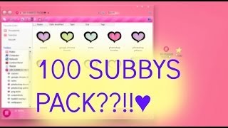 100 SUBBYS PACK??!!♥