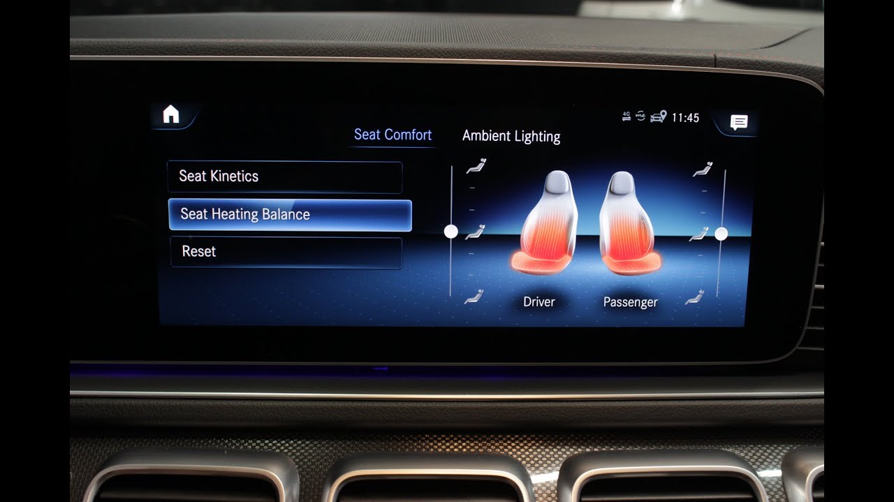 Mercedes Ergonomic Seat Comfort Package. Lumbar, Side